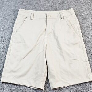 Puma Shorts Mens 30 Beige Microfiber Chino Stretch Golf 11 Inseam Casual